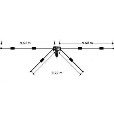 DIAMOND W8010 DIPOLO hf 10 15 20 40 80 MT-0