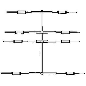 MOSLEY TA 33M WARC Antenna Direttiva 4 Elementi bande 10-12-15-17-20 Metri