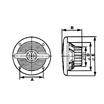 CASSE NAUTICHE MARINE SPEAKER 80W - PER BARCA GOMMONE - ACCESSORI NAUTICA